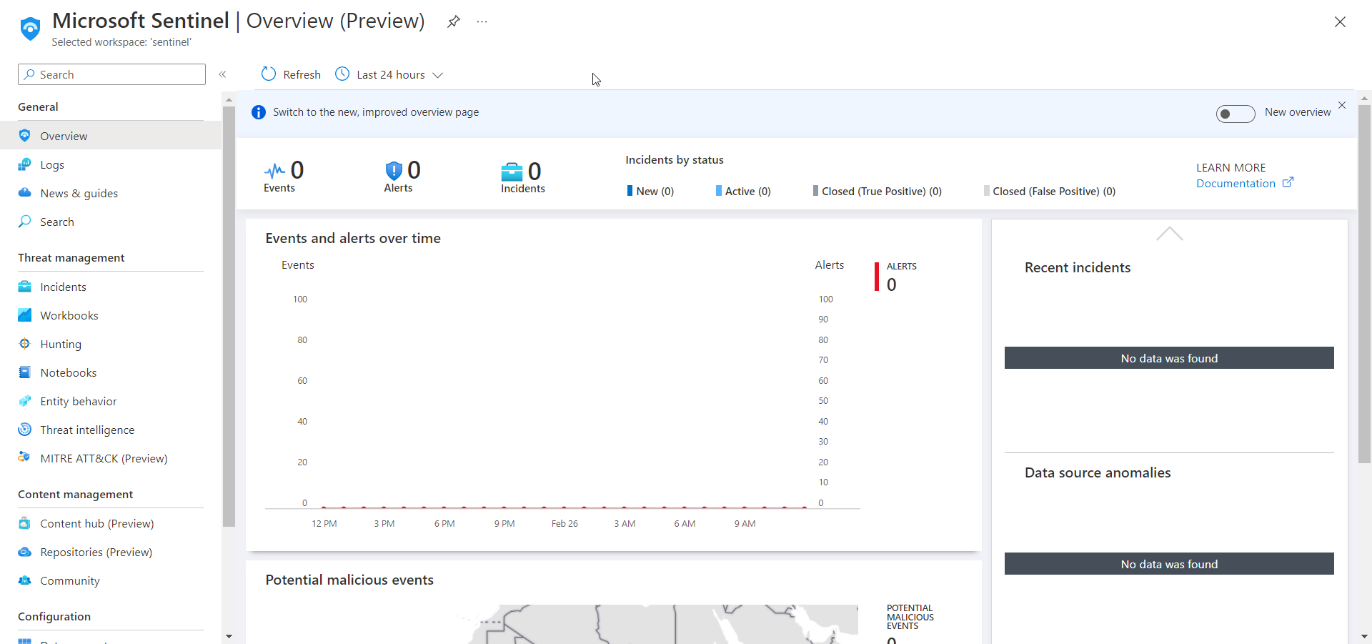 Azure Sentinel Dashboard